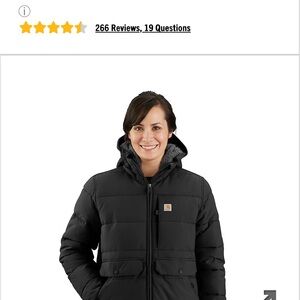 Carhartt Women's Black Puffer Jacket